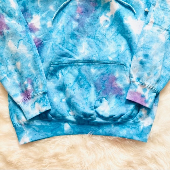 New! La DETRESSE Blueberry Mystic Tie Dye Hoodie & Pants Lounge Suit - Picture 7 of 11
